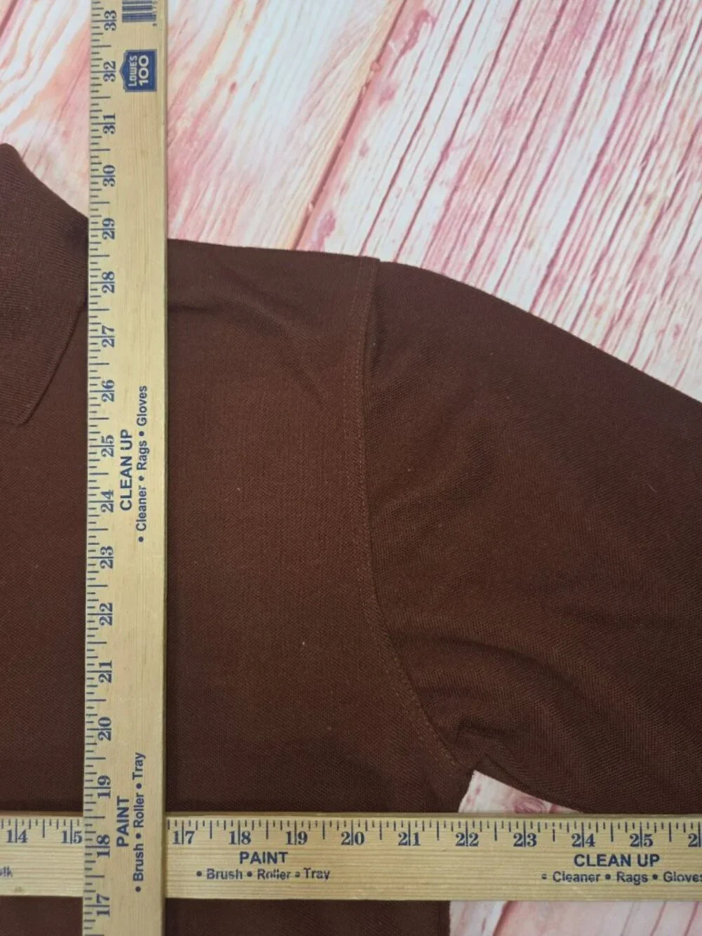 Polo Ralph Lauren Mens Brown Long Sleeve Polo Size XL